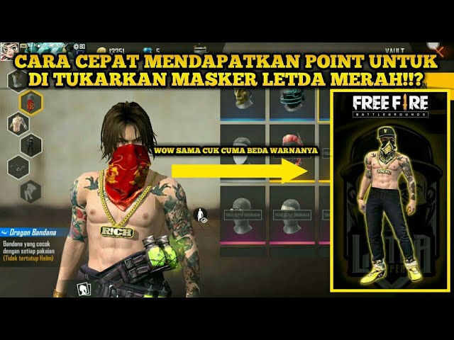 Cara Cepat Mendapatkan Masker Letda Warna Merah Garena Free