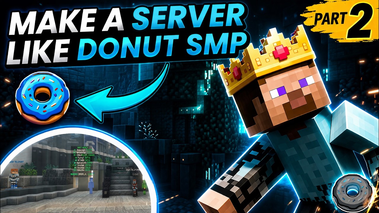How To Make a Minecraft Server Like DonutSMP in Aternos | Make Server ...