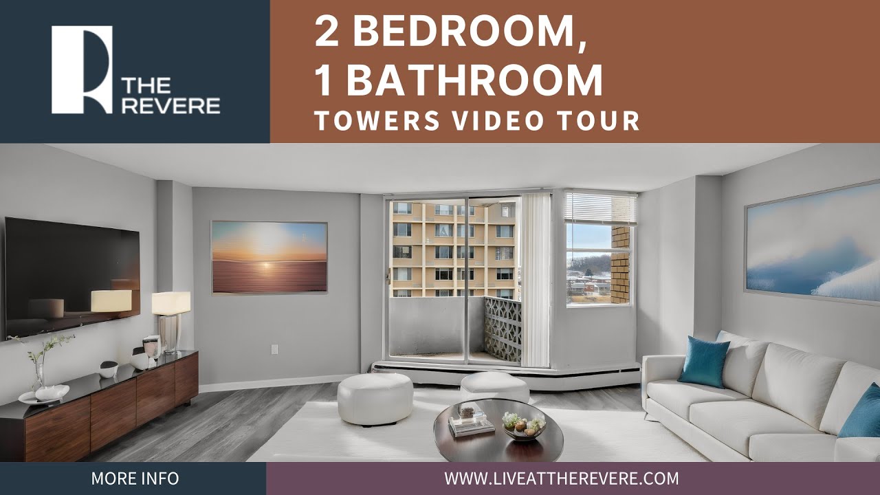 Tower- Type A Two Bedroom, One Bathroom | The Revere Apartments