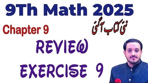 9Th Class Math New Book 2025 Review Exercise 9 || Class 9 Maths New Book 2025||Unit 9 Similar Figues