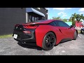 BMW i8 Red Satin Chrome Full Wrap