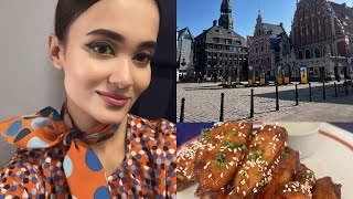 35 hours layover In Riga, Latvia 🇱🇻 | Flydubai Cabin Crew Vlog | layover Vlog