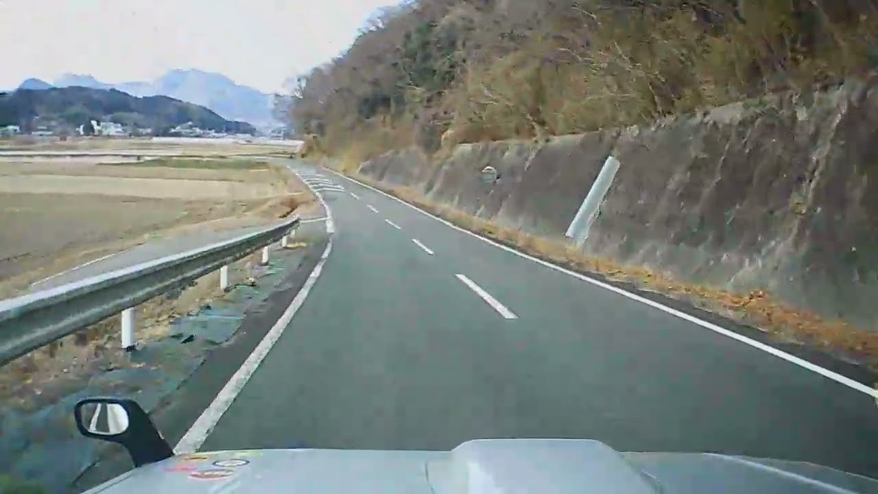 167.台地上～下へ～後半に雪と氷～丘上へ～百均の帰り笑～。群馬帝国の日常。中華激安ドラレコ。たまに米軍ラジオON