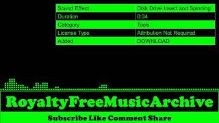 Disk Drive Insert and Spinning | Tools | Copyright Free Music | Royalty Free Music | No Copyright
