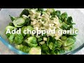 Baked brussels sprouts  comfort cooking with jaswin 