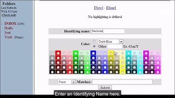 SquirrelMail - Highlighting Messages