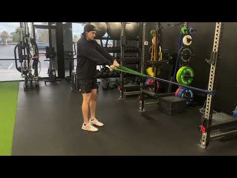 Banded Core Activated Hip Hinge; Banded Straight-Arm Pull-Down Hip Hinge
