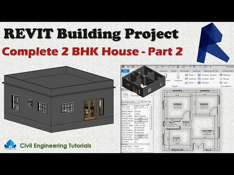 3 Complete 2 Bhk House Planning In Revit Building Project Part Beginners Tutorials You Building Project In Revit, Framing A Basement Steps In Revit Architecture