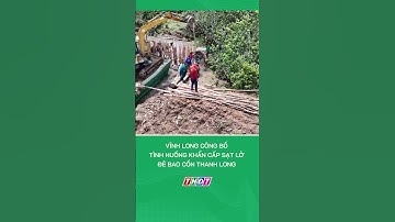 Vĩnh Long công bố tình huống khẩn cấp sạt lở đê bao cồn Thanh Long #nongnghiepmientay