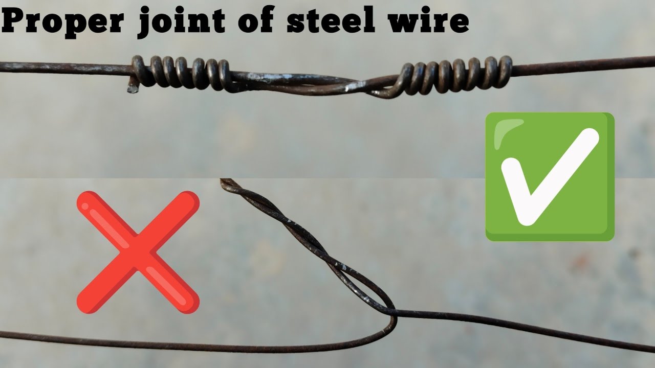 Best way to joint wire Properly Joint Steel Wire proper jointer