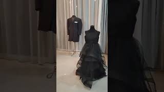 Order 406 Video 19 Black and Gold Champagne Wedding Dress