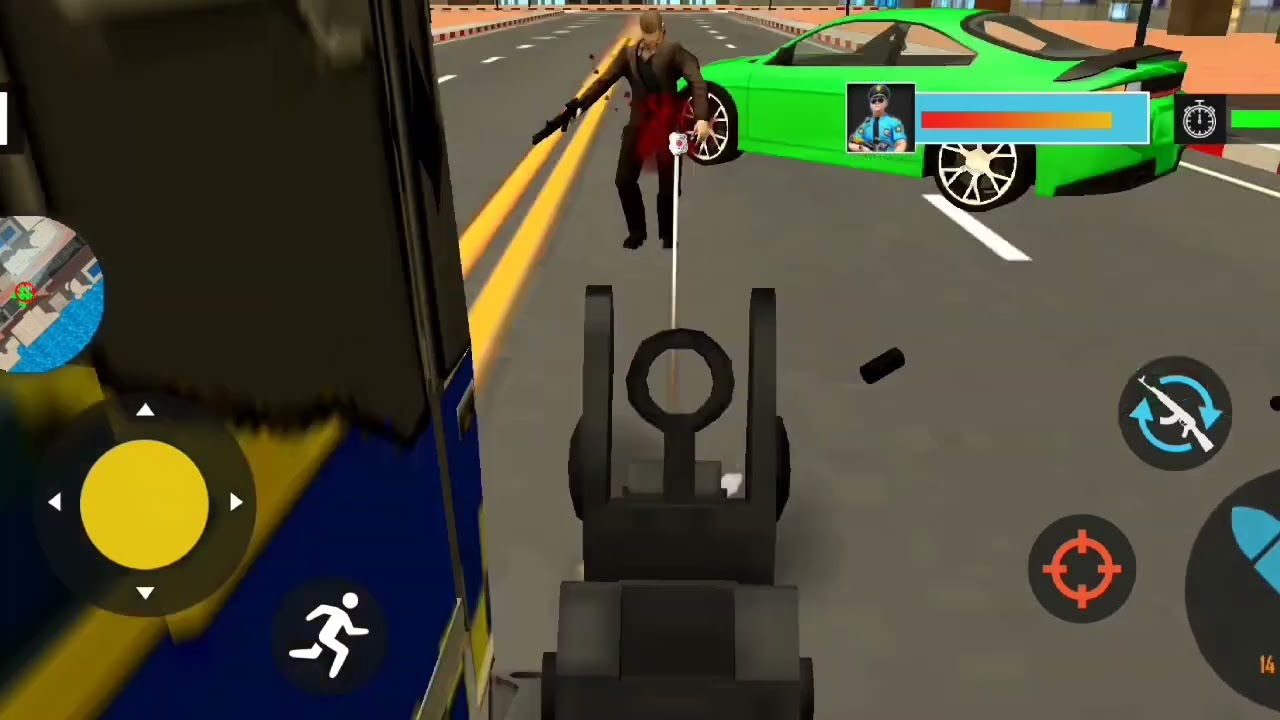 Police Motor Bike Chase Crime Shooting 