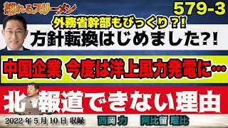 【北】発射報道できない理由。・洋上風力発電も?!中国企業が日本のインフラに入り込む#579-③【怒れるスリーメン】西岡×阿比留×千葉×加藤