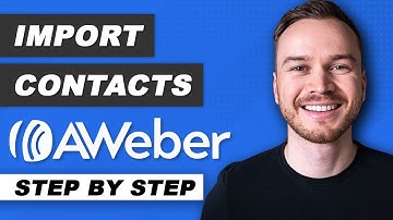 How to Import Contacts to AWeber 2024 (Step-by-Step)