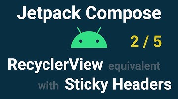 Jetpack Compose (2/5) - RecyclerView equivalent (LazyColumn)