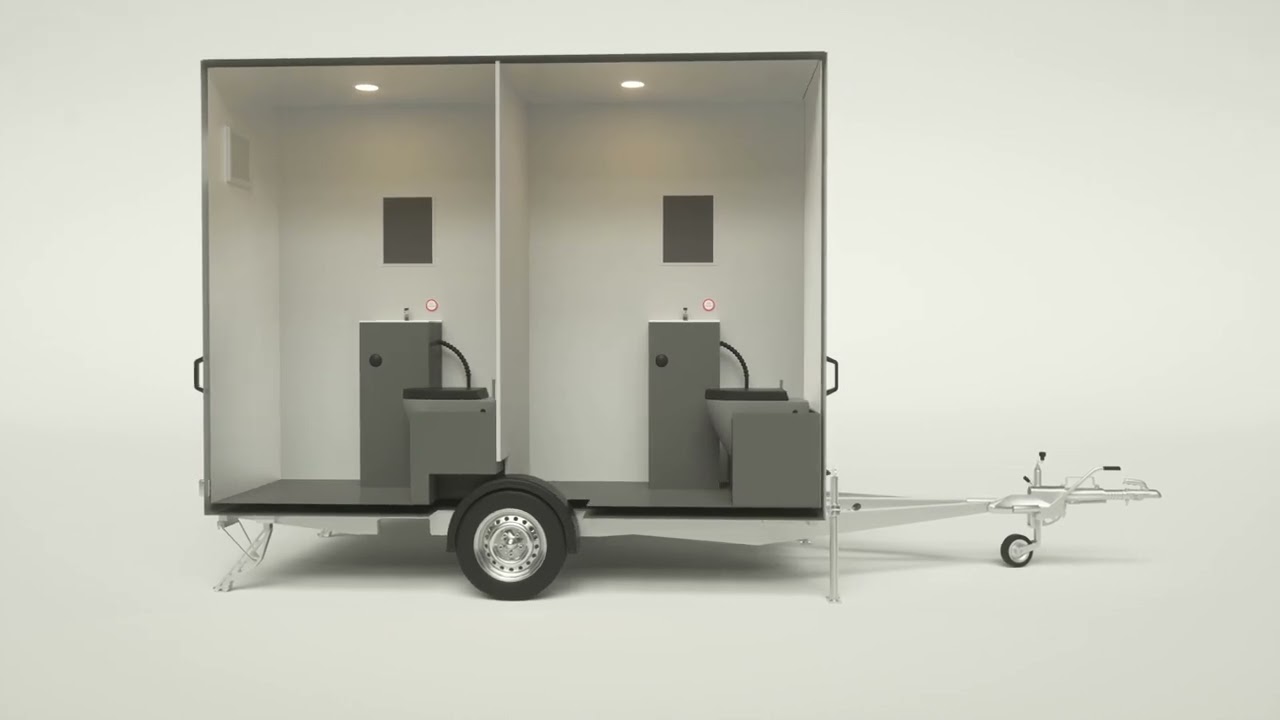 WC-EXPRESS KOMFORT 4/1 MIT TANK TOILETTENWAGEN | TOILETTENANHÄNGER | TOILETTRAILER