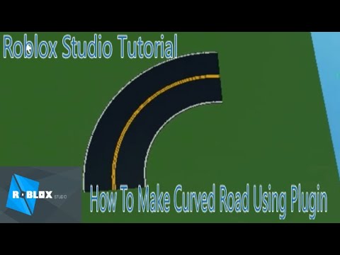 How To Making Curved Road Using Plugin Roblox Studio Youtube