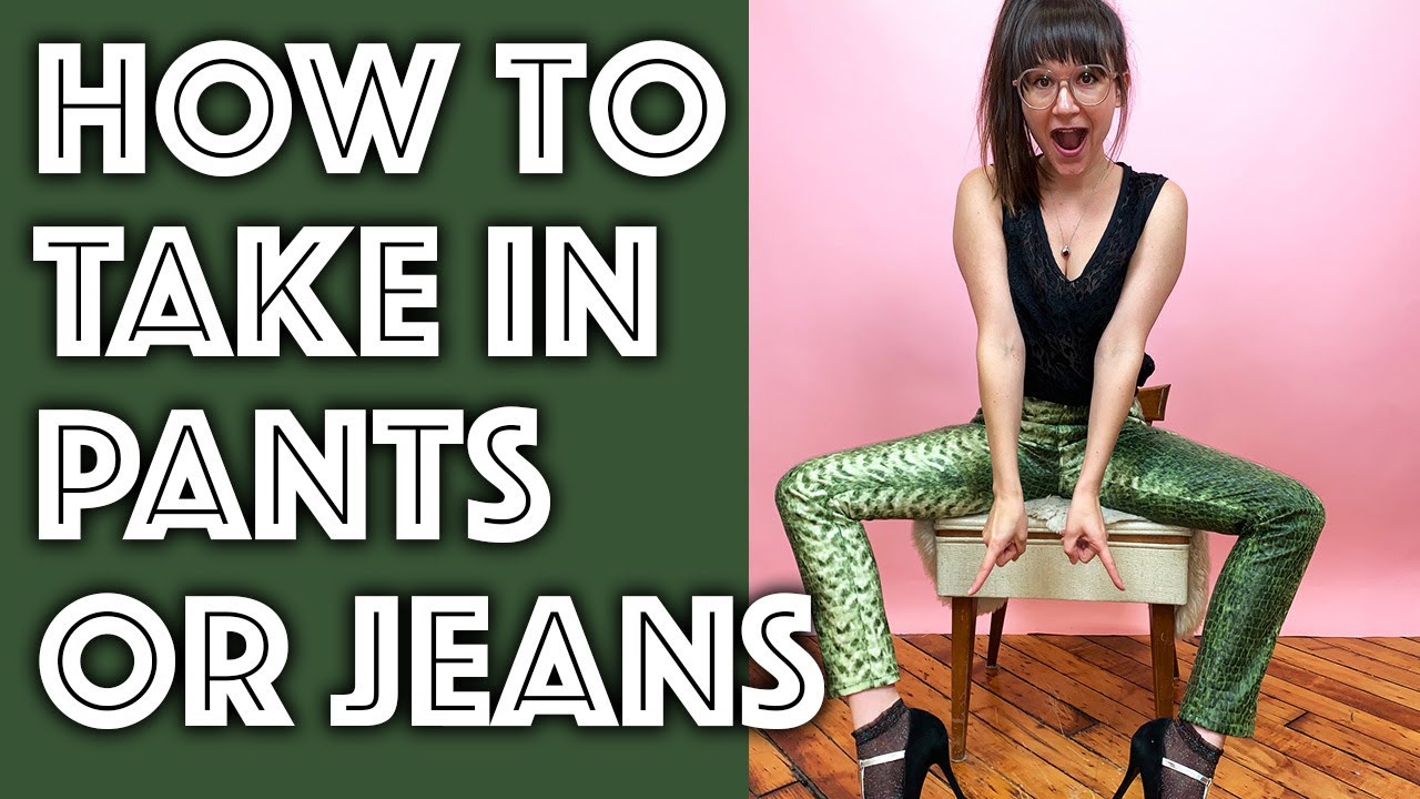 How to Take In Legs of Pants or Jeans Boot Cut to Skinny! | Sew ...