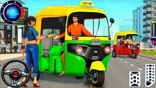 Tuk Tuk Rickshaw Driving Game: 3D Rickshaw Pick Drop Passenger Transport! For Android Gameplay screenshot 1