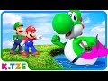 Yoshi MAGICALLY Became a MERMAID 🧜♀️😍 Super Mario Odyssey Story