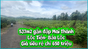 Đất nền biệt thự tại phương Lộc Tiến🔝537m2 mà giá chỉ 650 triệu🔝rẻ như tặng🔝sở hữu ngay thôi ạ