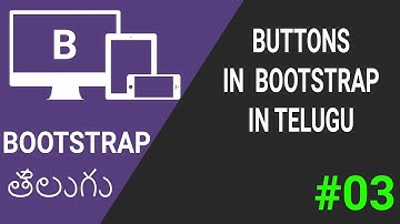 Buttons in Bootstrap in Telugu