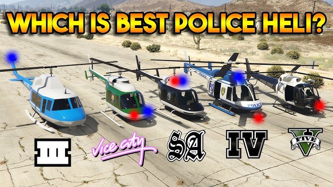 NFS HP 2010 Police Helicopter LVL 3 para GTA San Andreas