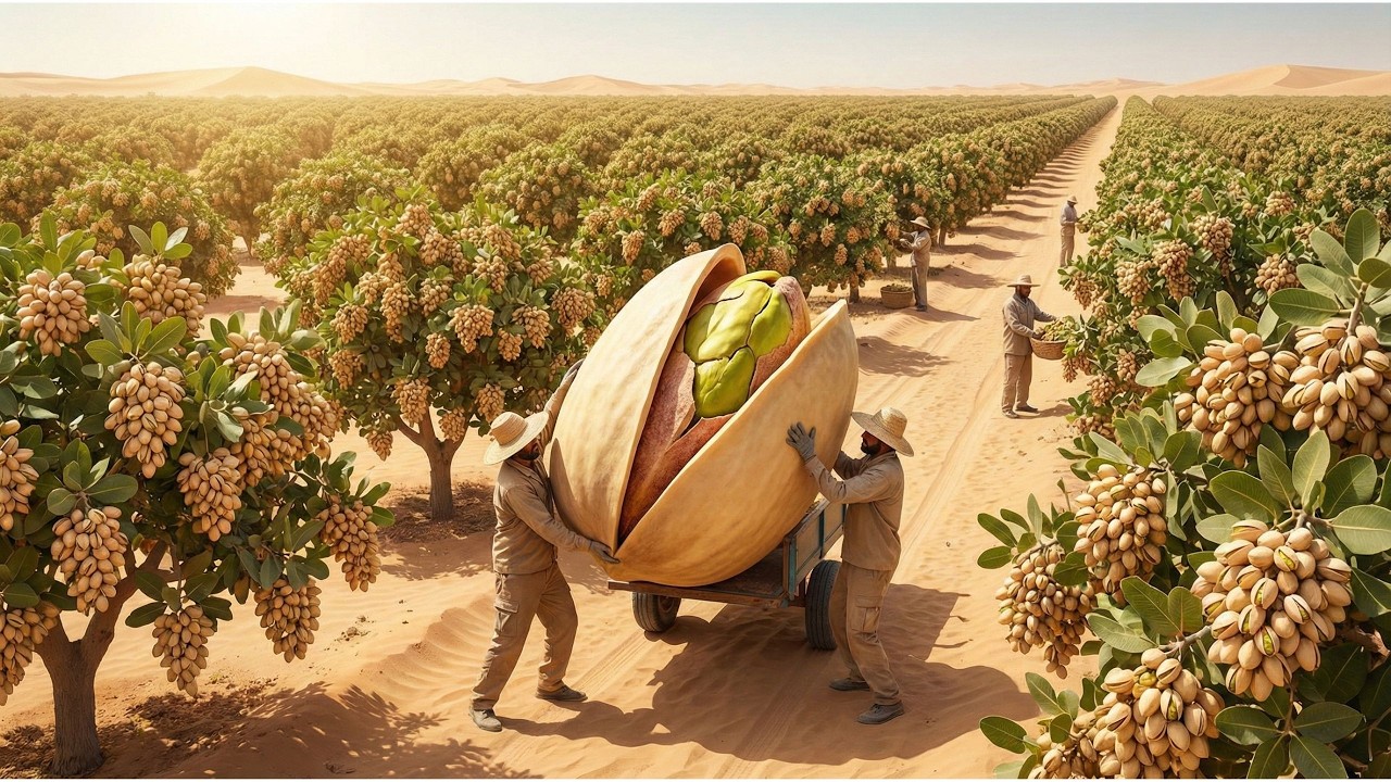 Cómo se cultivan los pistachos en el desierto de Perú desde la floración hasta la cosecha de pistach