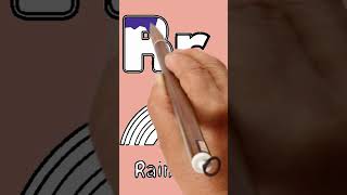 R Rainbow | Alphabets | Coloring Page #colouringpage #drawing #children  #coloring #short #english