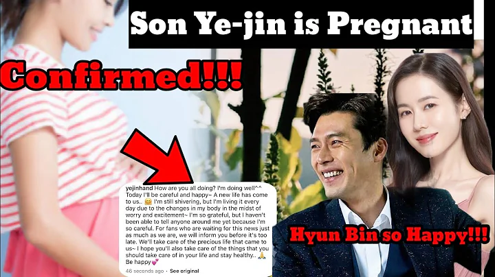 CONFIRMED! SON YE-JIN IS PREGNANT AND HYUN BIN IS SO HAPPY! CONGRATULATIONS - DayDayNews
