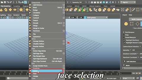 How to extract an object/face in maya 2020 tutorial for beginner