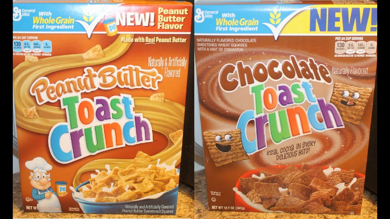 Peanut Butter Toast Crunch & Chocolate Toast Crunch Cereal Taste Test
