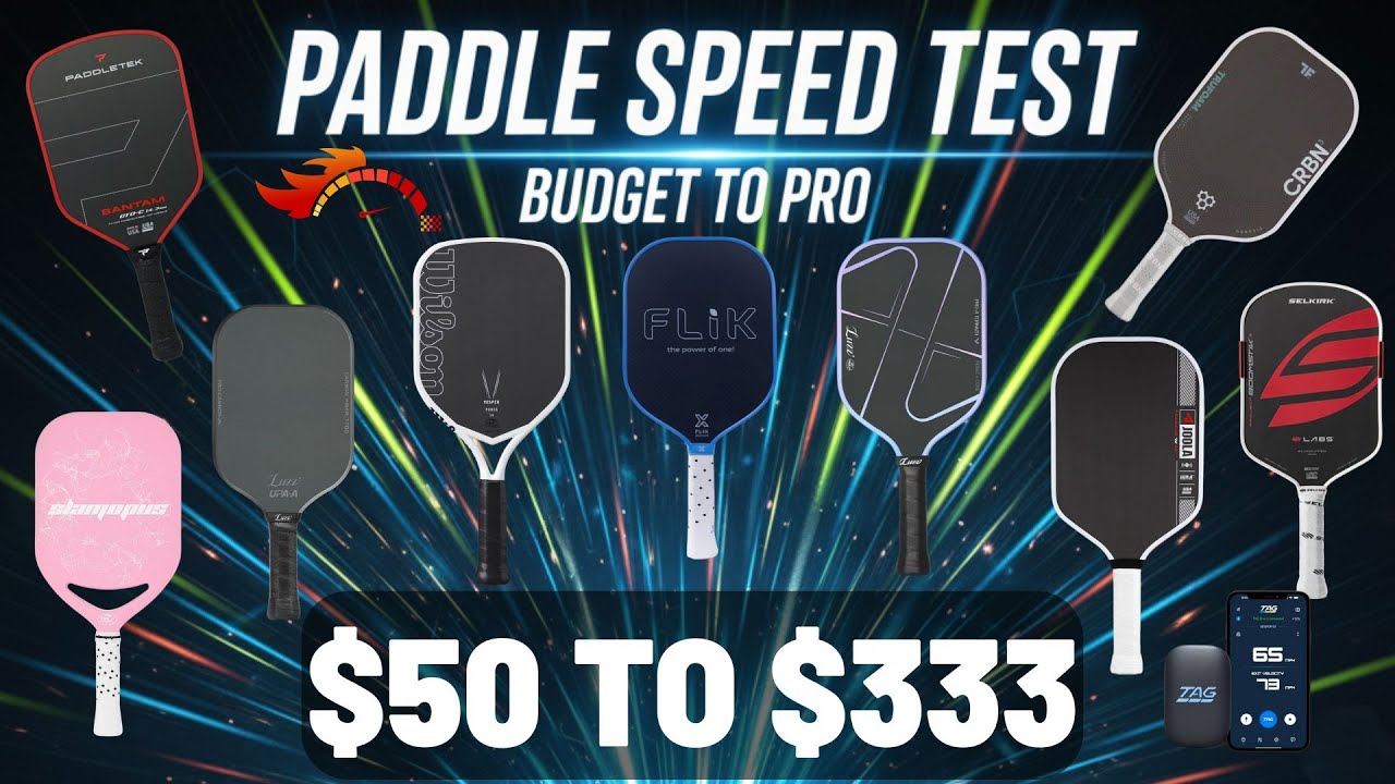 $50 vs $333 Pickleball Paddle | Serve Speed Test with TAG Sports Radar
