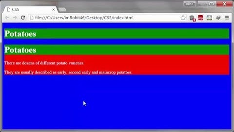 CSS Tutorials - 11 - Inheritance