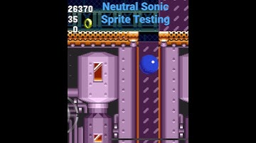 Testing Neutral Sonic Sprite Animation GIF with sound.