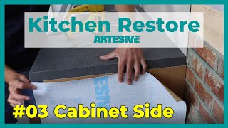 #03 Artesive Kitchen Restore - Rinnoviamo il mobile laterale e interno della cucina
