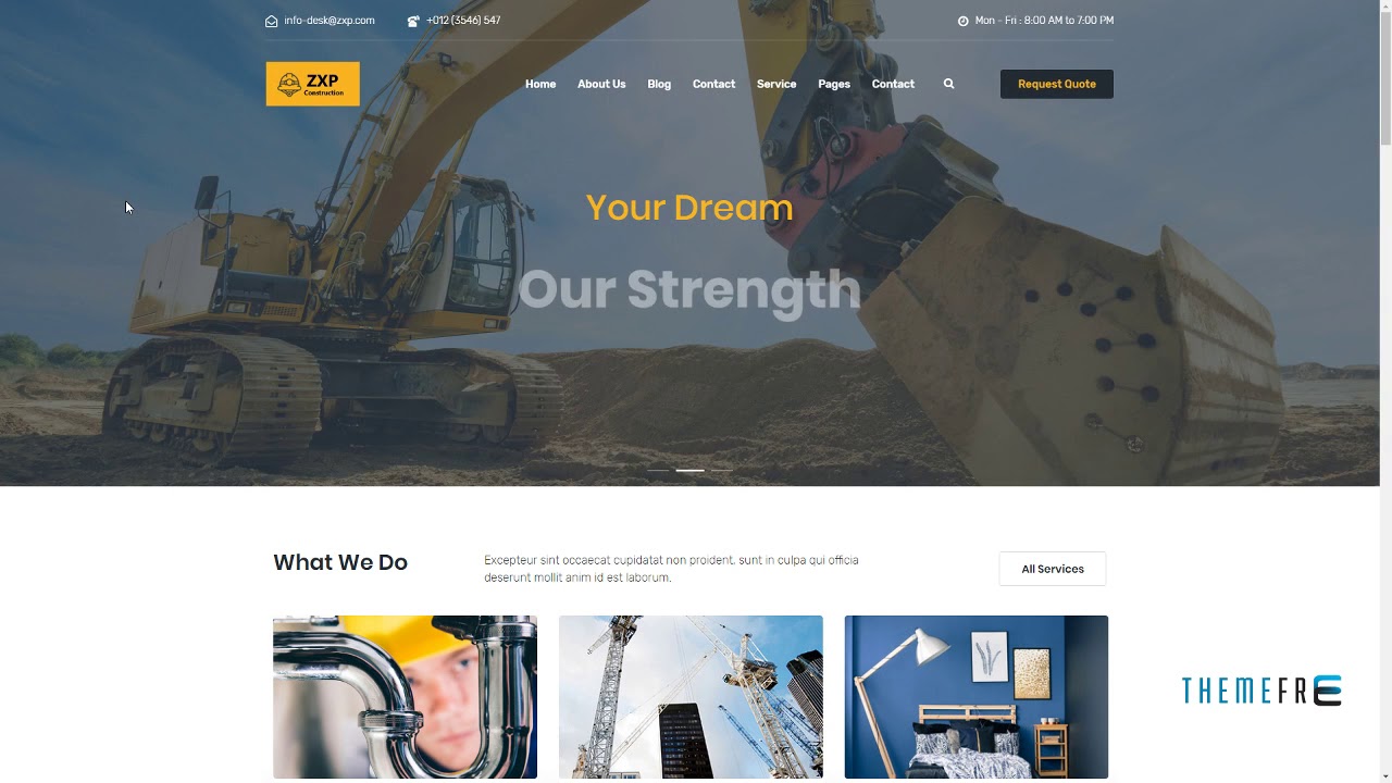 Zxp Building ZXP - Construction Building Company WordPress Theme Adair Ethan - YouTube