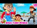 Good Brother Nick and Naughty Doll - Scary Teacher 3D Double Doll Squid Game Robot Funny Story