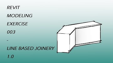 Revit Modeling Exercise 003 - Line Based Joinery 1.0