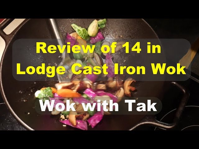 Lodge BOLD 14 Inch Seasoned Cast Iron Wok; Design-Forward Cookware