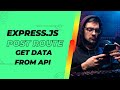 Create a post route and get data from api  codedot