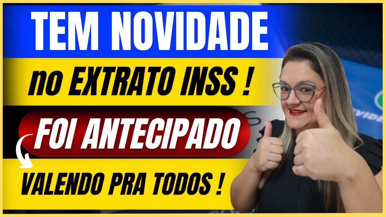 🔴 TEM NOVIDADE NO EXTRATO INSS ! - FOI ANTECIPADO PRA TODOS E JÁ ESTÁ VALENDO ! - ANIELI EXPLICA