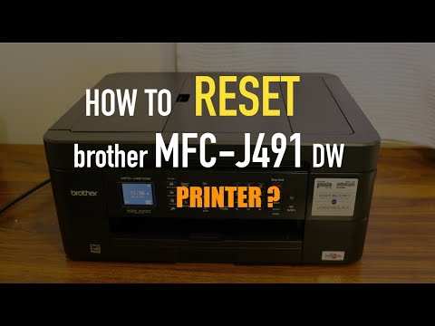 RESET brother MFC J491 DW Printer review !!