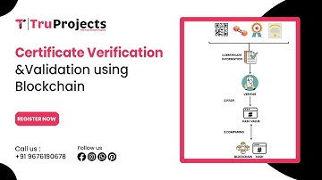 Certificate Verification and Validation using Blockchain   top tranding blockchain projects ide