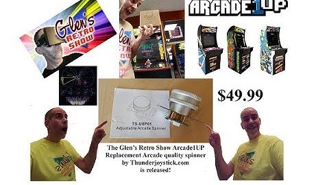 The GRS Arcade1UP replacement spinner and how to install.