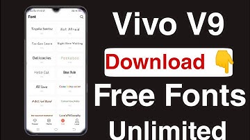 How To Change Free Font Style On Vivo V9 || How To Download Free Font Style On Vivo V9