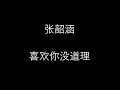 张韶涵 喜欢你没道理 歌词 张韶涵 喜欢你没道理 歌词