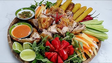 Đặc Sản Tây Nguyên GÀ NƯỚNG VÀ CƠM LAM Bằng Nồi Chiên Không Dầu-THƠM NGON và DỄ LÀM