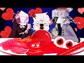 빨간색 먹방 vs 프라이데이 나이트 펌킨 (feat. Ruv,Sel,Sarvente) - 애니메이션 먹방