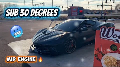 Can a Mid-Engine Supercar Handle Winter? Modified C8 Corvette Test!
